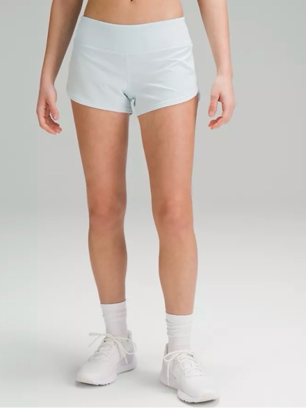 lululemon athletica Powder Blue Low Rise Speed Up 2.5 inch Athletic Shorts